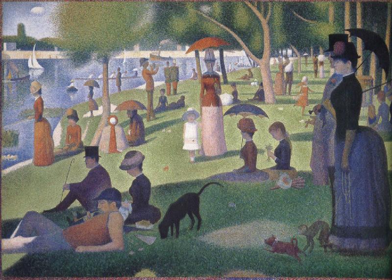 Georges Seurat A Sunday afternoon on the is land of la grande jatte oil painting picture